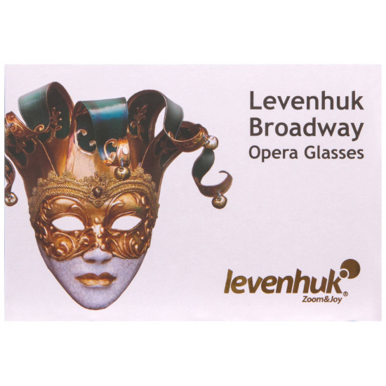 Театрален бинокъл Levenhuk Broadway 325F (сребрист, със светодиодна светлина и верижка)