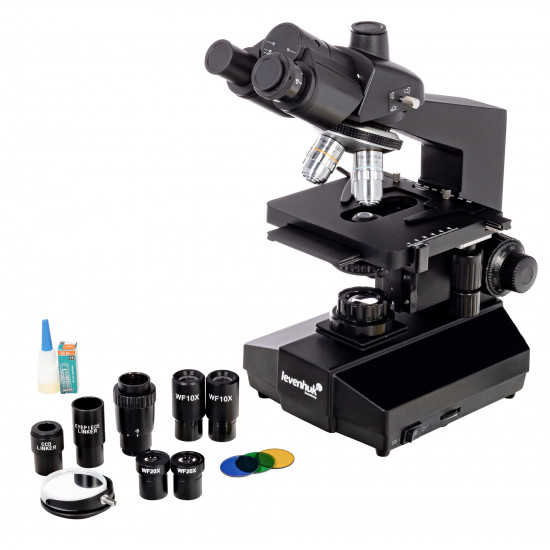 Биологичен тринокулярен микроскоп Levenhuk 870T