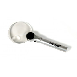 Лупа Levenhuk Zeno 400 LED, 2/4x, 88/21 mm, метал Лупа Levenhuk Zeno 400 LED, 2/4x, 88/21 mm, метал