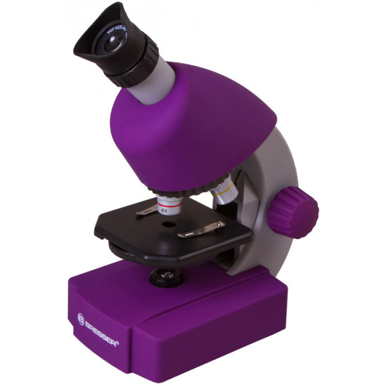 Микроскоп Bresser Junior 40–640x, лилав