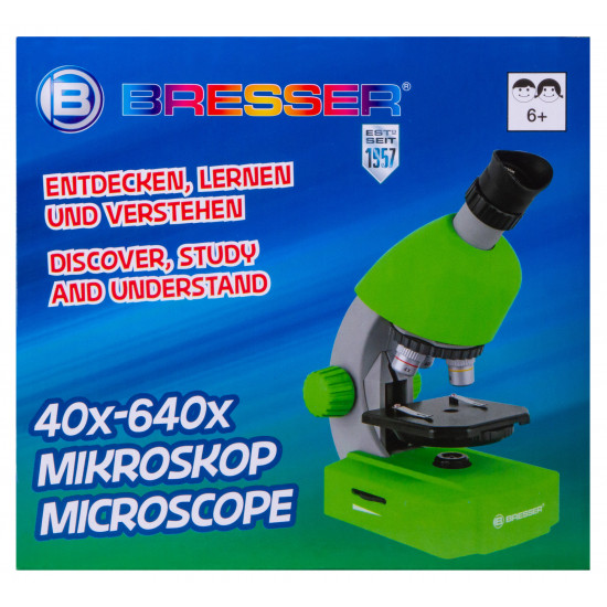Микроскоп Bresser Junior 40–640x, зелен
