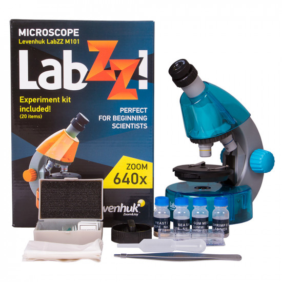 Микроскоп Levenhuk LabZZ M101 Azure (Лазур)