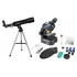 Bresser National Geographic Set: 50/360 AZ Telescope and 40x–640x Microscope