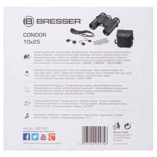 Бинокъл Bresser Condor UR 10x25