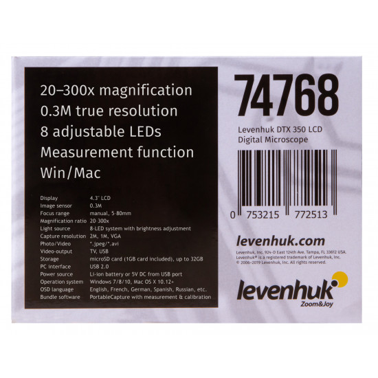 Цифров микроскоп Levenhuk DTX 350 LCD