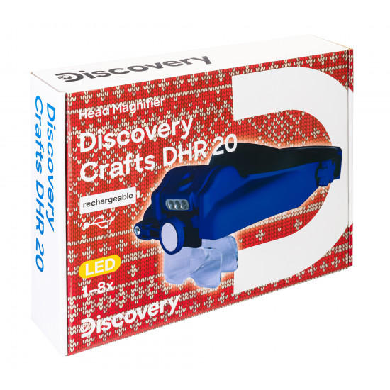 Лупа за глава с акумулатор Discovery Crafts DHR 20