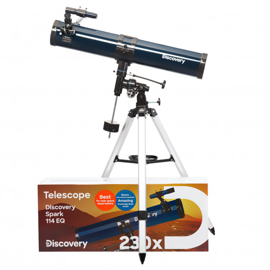 Телескоп Discovery Spark 114 EQ с книга