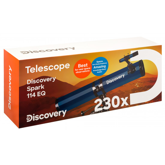 Телескоп Discovery Spark 114 EQ с книга