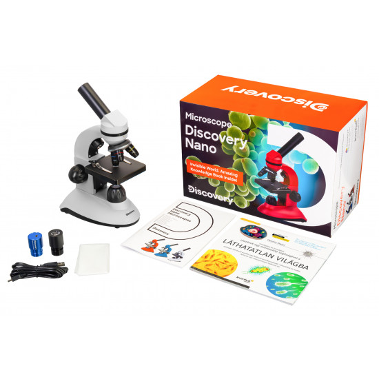 Цифров микроскоп Levenhuk Discovery Nano Polar с книга