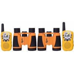 Комплект оранжево уоки-токи и бинокли Levenhuk LabZZ WTT10 Комплект оранжево уоки-токи и бинокли Levenhuk LabZZ WTT10