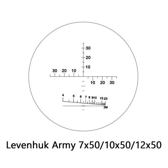Бинокъл с решетка Levenhuk Army 12x50