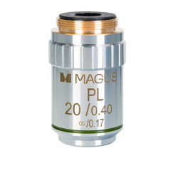 Обектив MAGUS MP20 20х/0,40 ∞/0,17 Infinity Plan Обектив MAGUS MP20 20х/0,40 ∞/0,17 Infinity Plan