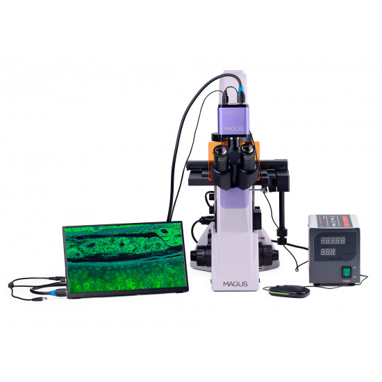 Флуоресцентен инвертиран цифров микроскоп MAGUS Lum VD500 LCD