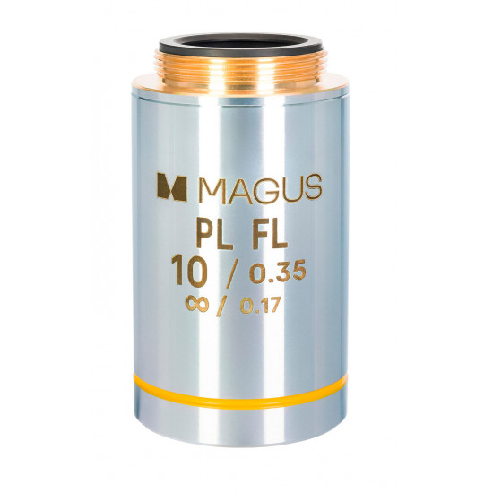 Обектив MAGUS 10PLFL 10х/0,35 Plan FL ∞/0,17 Обектив MAGUS 10PLFL 10х/0,35 Plan FL ∞/0,17