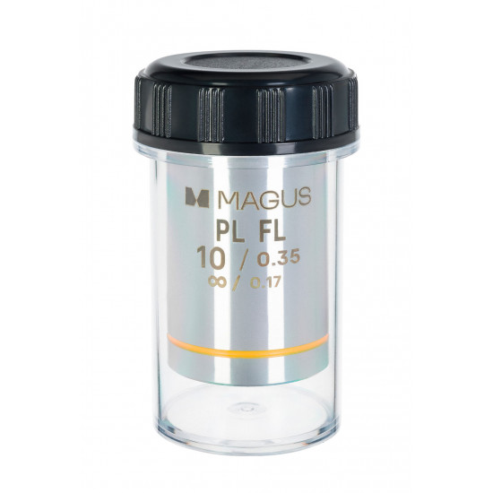 Обектив MAGUS 10PLFL 10х/0,35 Plan FL ∞/0,17 Обектив MAGUS 10PLFL 10х/0,35 Plan FL ∞/0,17
