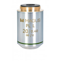 Обектив MAGUS 20PLL 20х/0,40 Plan L WD 8,80 mm Обектив MAGUS 20PLL 20х/0,40 Plan L WD 8,80 mm