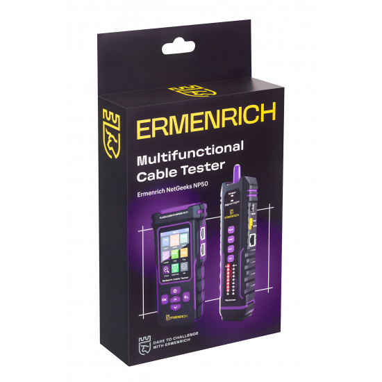 Мултифункционален тестер за кабели Ermenrich NetGeeks NP50