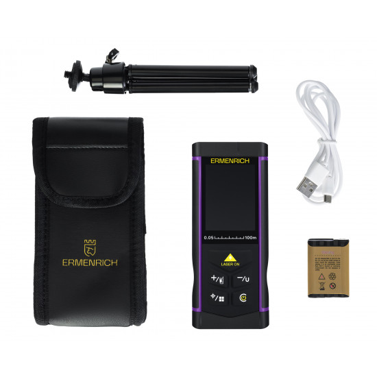 Лазерен измерител Ermenrich PRO LR100, с камера