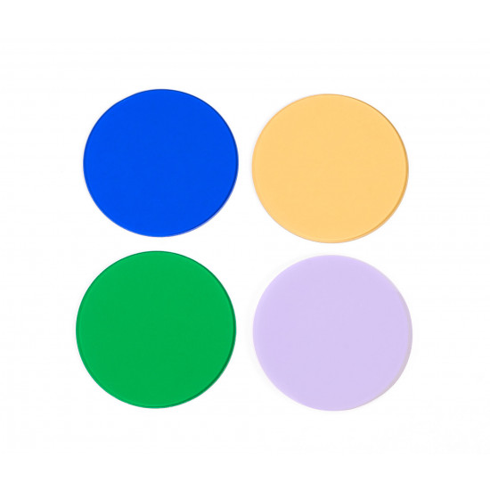 Комплект цветни филтри (син, зелен, жълт, матов стъкло) MAGUS LF4.2 Комплект цветни филтри (син, зелен, жълт, матов стъкло) MAGUS LF4.2