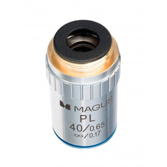 Планахроматичен обектив с корекция до безкрайност MAGUS MP40 40x/0,65 ∞/0,17